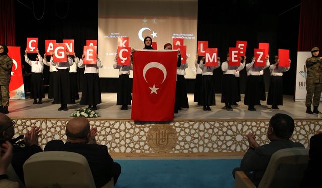 Bitlis’te İstiklal Marşı’nın Kabulü ve Çanakkale Zaferi programı