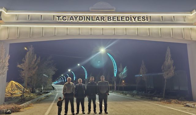 Gece ışıklandırması Aydınlar Beldesi’nin çehresini değiştirdi