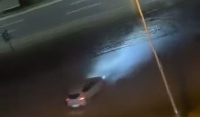 Drift yaparak trafik güvenliğini tehlikeye atan sürücü korku saçtı