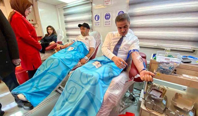 Erzurum’da vatandaşlardan kan bağışına yoğun destek