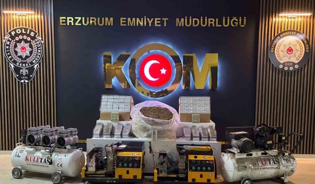 Gizli sigara imalathanesine polis darbesi: Depoda suçüstü yakalandılar