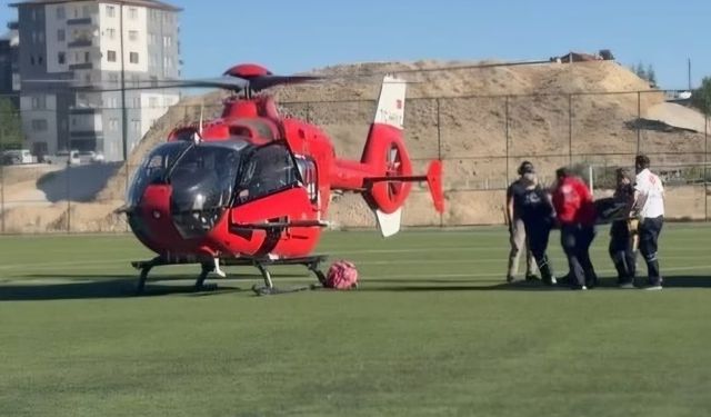 Malatya'da ambulans helikopter 78 yaşındaki hasta için seferber oldu