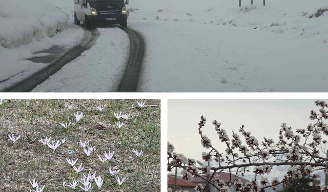 Van'da iki mevsim bir arada yaşanıyor