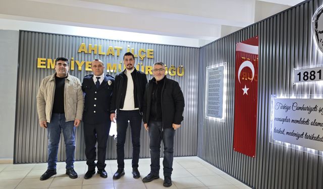 Ahlat basınından Emniyet Müdürü Elekcioğlu’na ziyaret
