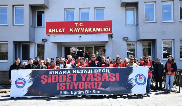 Eğitim-Bir-Sen Ahlat temsilciliğinden okul saldırısına sert tepki