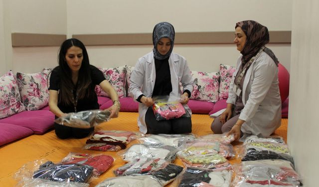 Tatvan’da sağlık çalışanlarından ihtiyaç sahibi gebelere destek