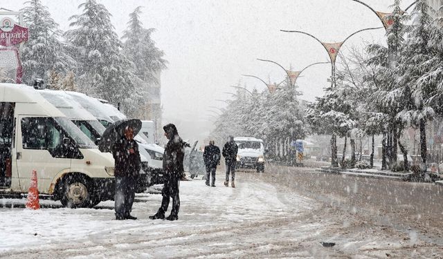 Nisan karı Ahlat’ı beyaza bürüdü