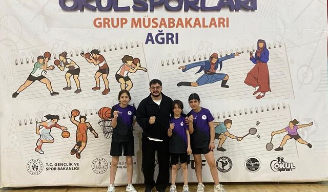 Tatvanlı öğrenciler masa tenisinde bölge ikincisi oldu