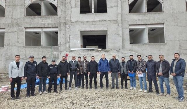 Ağrı'da yeni emniyet binasında çalışmalar hız kazandı