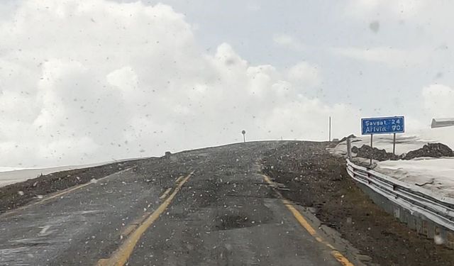 Ardahan'ın yüksek kesimleri beyaza büründü