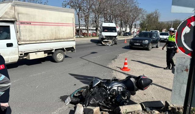 Elazığ’da trafik kazası: Motosiklet sürücüsü yaralandı