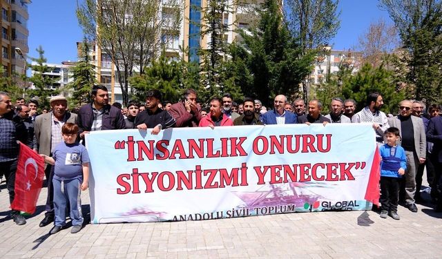 Van'da Sumud Filosu'na yapılan saldırı protesto edildi