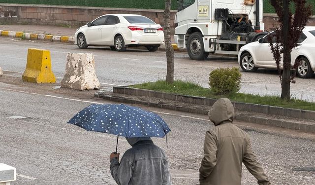 Ahlat’ta sağanak ve dolu etkili oldu