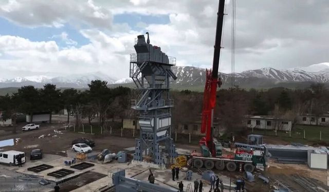 Bitlis’te ulaşım altyapısını güçlendirecek dev adım: Asfalt plenti kuruluyor