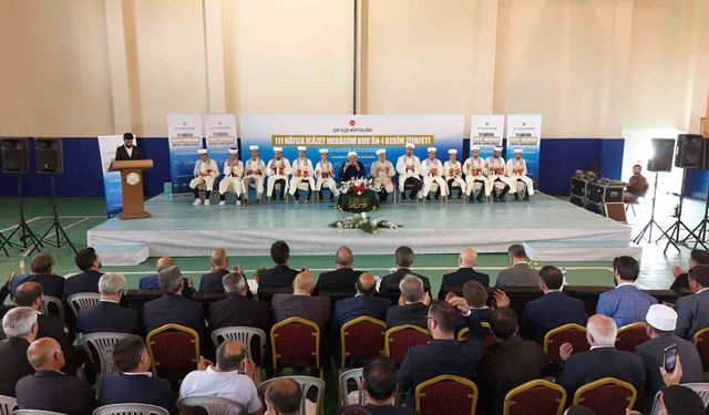 Çat'ta hafızlık icazet merasimi yapıldı