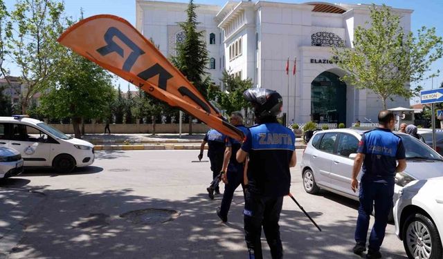 Elazığ Belediyesi’nden kaldırım denetimi