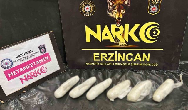 Erzincan'da 565 gram metamfetamin yakalandı