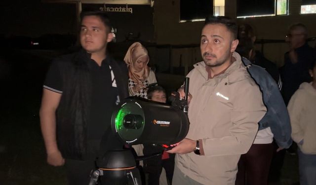 Yüksekovalılardan gökyüzü gözlem etkinliği yoğun ilgi gördü