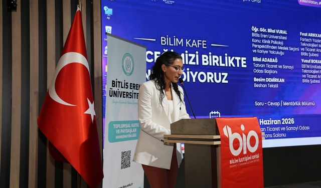 Bitlis Eren Üniversitesi bilim kafe ile gençleri buluşturdu