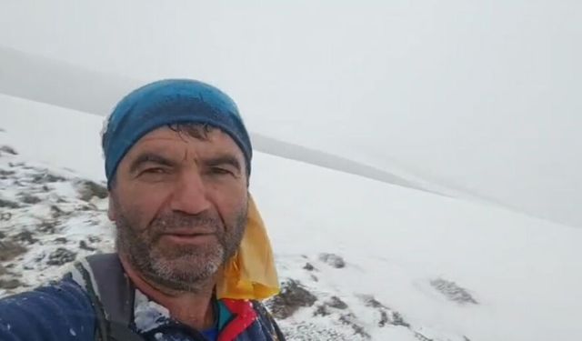 Haziran ayında yağan kar Süphan Dağı'nı beyaza bürüdü