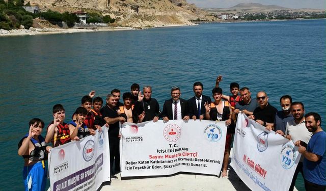 Adilcevaz’da “Su Altı Dalış ve Su Sporları Eğitim Projesi” başladı