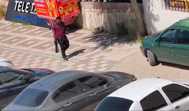 Havaya ateş açan şahıs mahallede korku dolu anlar yaşattı