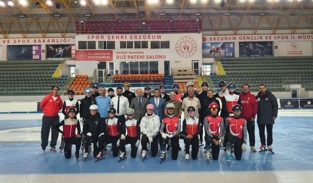 Uluslararası Short Track sporcuları Erzurum'da buluştu
