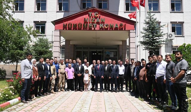 Hizan Kaymakamı Bilgin'den veda ziyareti