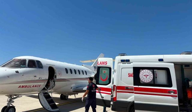 Bingöl'de 4 aylık bebek için uçak ambulans seferber oldu