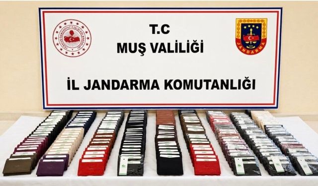 Muş'ta 825 bin TL değerinde sahte marka ürün ele geçirildi