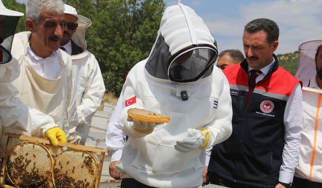Vali Karakaya, Bitlis’in bal hasadında üreticilerle bir araya geldi