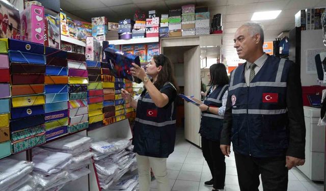 Erzurum'da okul öncesi kırtasiyeler denetleniyor