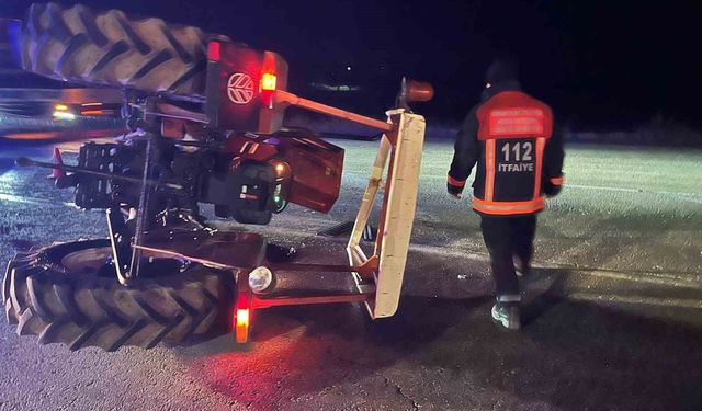 Elazığ'da traktör ile otomobil kaza yaptı: 2 yaralı