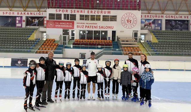 Olimpik Sporcu Furkan Akar, geleceğin sürat patencilerine örnek oluyor
