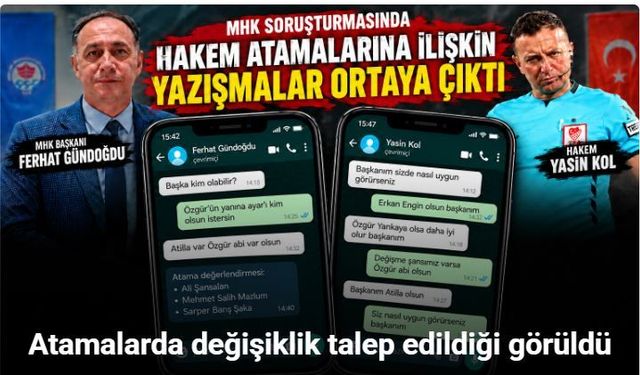 MHK soruşturmasında hakem atamalarına ilişkin yazışmalar ortaya çıktı