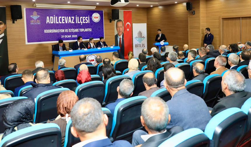 Adilcevaz’da ‘İlçe Koordinasyon ve İstişare Toplantısı’ düzenlendi