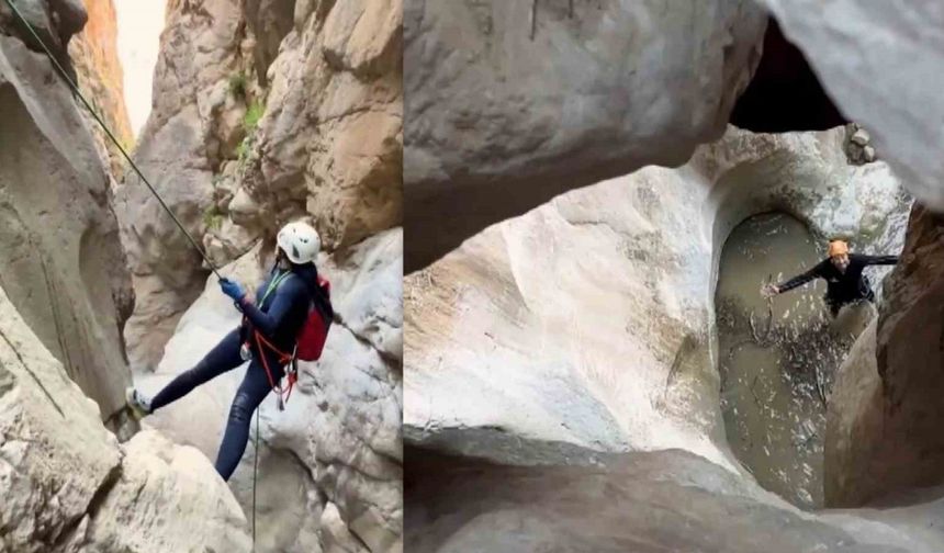 Dilliçay Kanyonunun ilk geçişi gerçekleştirildi