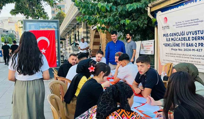 Muş’ta "Gençliğine İyi Bak 2" projesi kapsamında saha çalışması yapıldı
