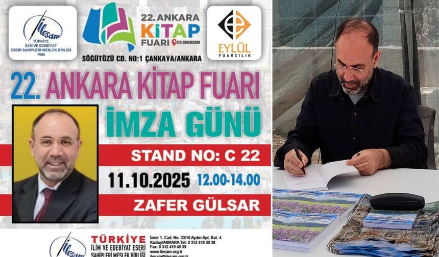Ahlatlı Yazar Dr. Zafer Gülsar, 22. Ankara Kitap Fuarı’nda Okuyucularıyla Buluşacak