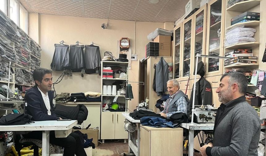 Kaymakam Aslantatar, esnafla buluştu