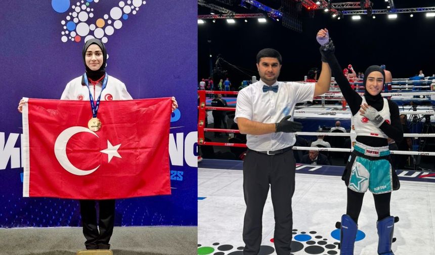 Ringin kraliçesi: Özlem Melek Korkmaz dünyanın en iyisi oldu