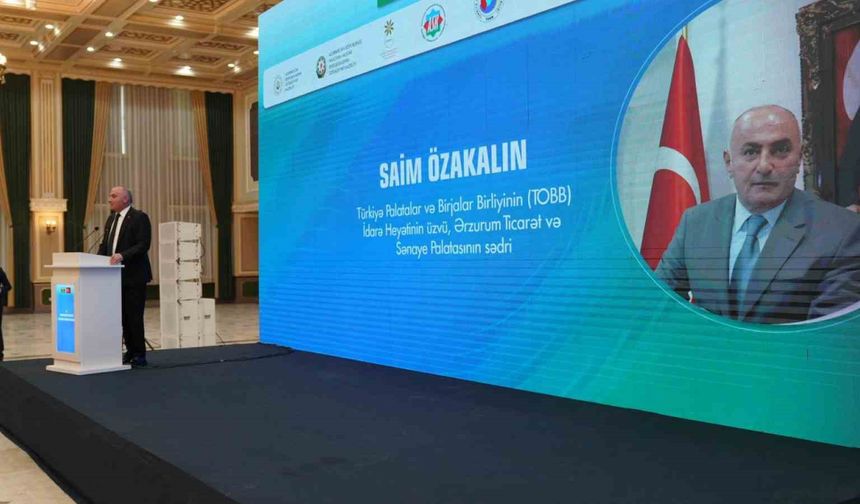 ETSO Başkanı Özakalın, Türkiye-Azerbaycan bölgesel iktisadi forumunda konuştu