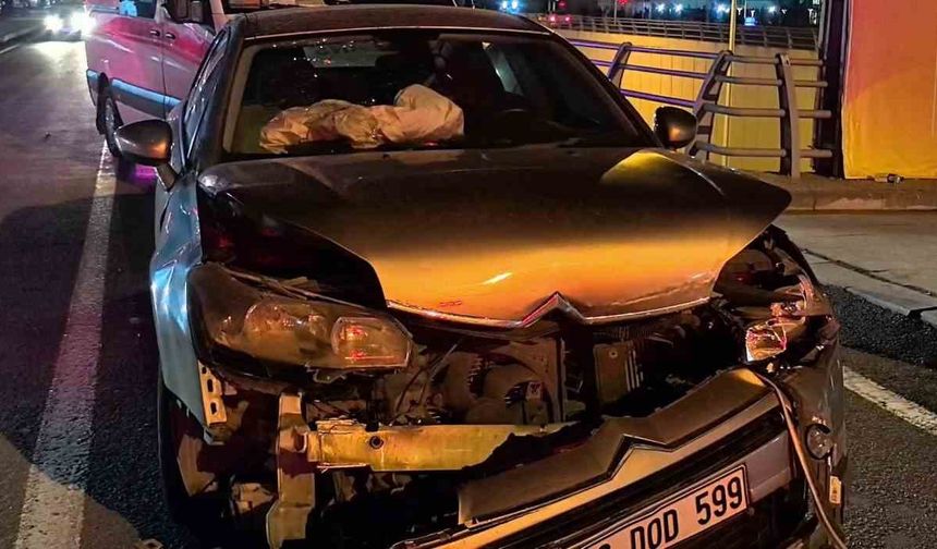 Şehir hastanesi kavşağında zincirleme kaza meydana geldi