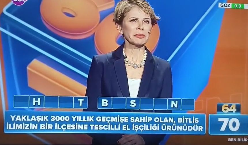 “Ben Bilirim” yarışmasında Ahlat sorusu dikkat çekti