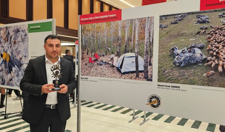Bitlisli muhabire “Yılın Çevre ve Doğa Fotoğrafı” ödülü
