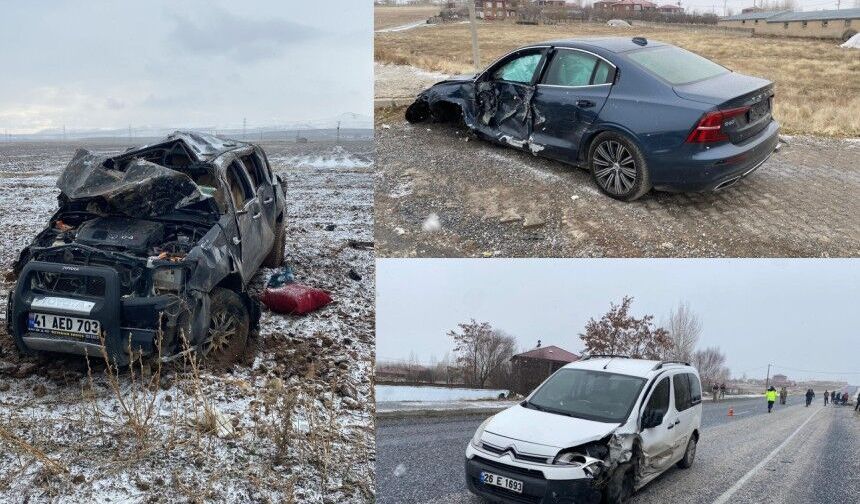 Ahlat Ovakışla Beldesi’nde iki ayrı trafik kazası