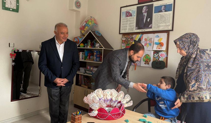 Müftü Şengül’den özel öğrencilerle sevgi dolu buluşma