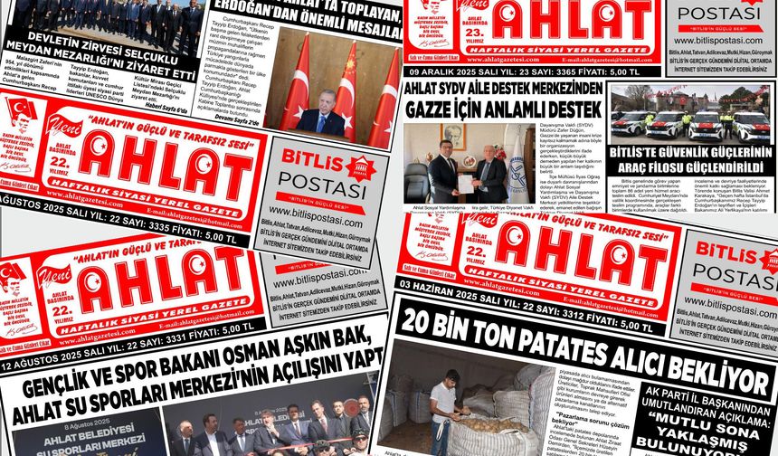 Yeni Ahlat Gazetesi 23. Yaşında