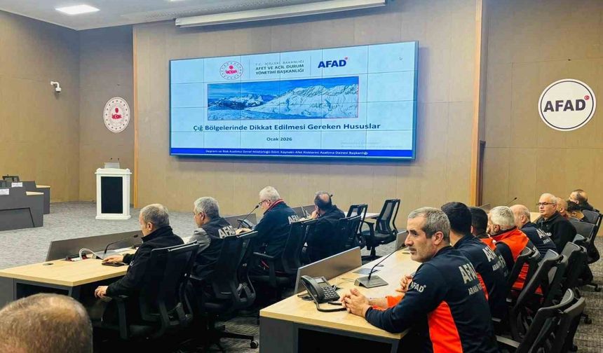 Elazığ'da çığ riskine yönelik değerlendirme toplantısı yapıldı