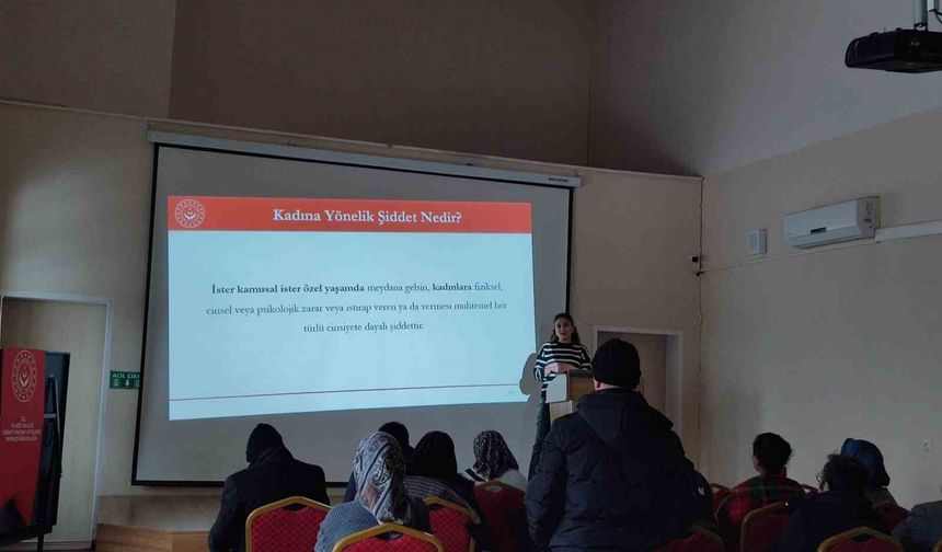 Elazığ'da kadına yönelik şiddetle mücadele için bilgilendirme yapıldı
